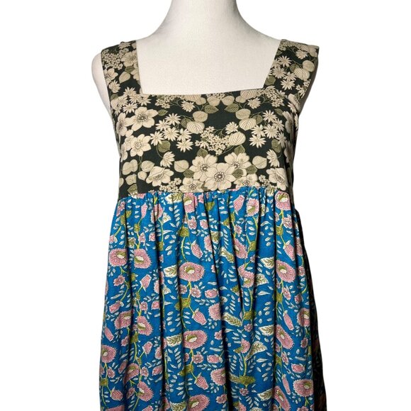 Natural Life Maxi Dress Square Neck Split Hem Gypsy Hippie Nature Fairycore S - Picture 4 of 11